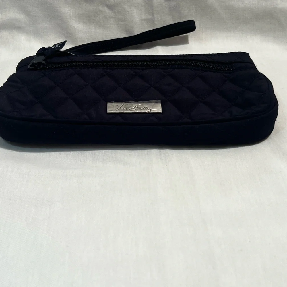 Vera Bradley Quilted Classic Navy Wristlet